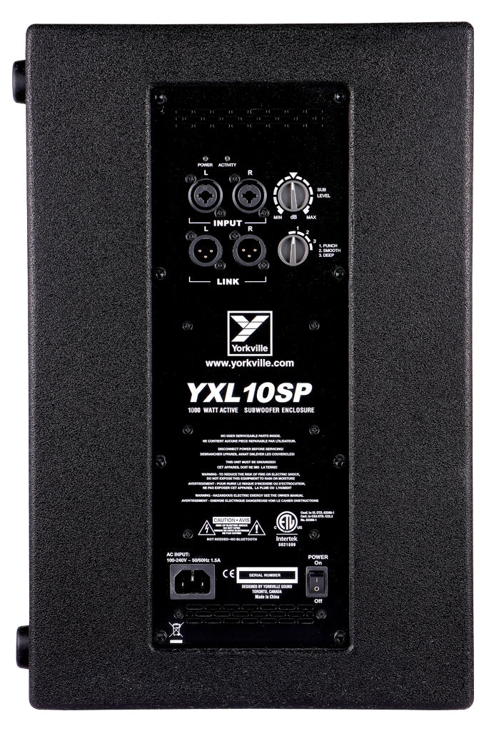 Yorkville YXL10SP YXL 10” Powered Subwoofer
