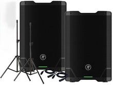 Charger l'image dans la galerie, 2 Mackie SRT215 15" 1600-watt Professional Powered Loudspeaker &amp; Stand &amp; Cable