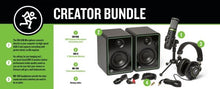Charger l'image dans la galerie, Mackie Creator Bundle USB microphone, studio monitors, and headphones
