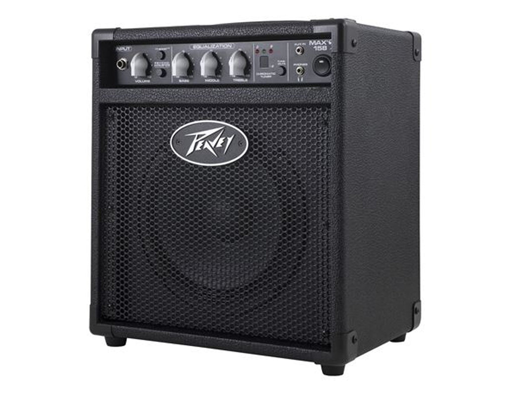 Peavey MAX 158 1x8" 20-watt Bass Combo Amp+ Free Mr Dj Instrument Cable+Phone Holder