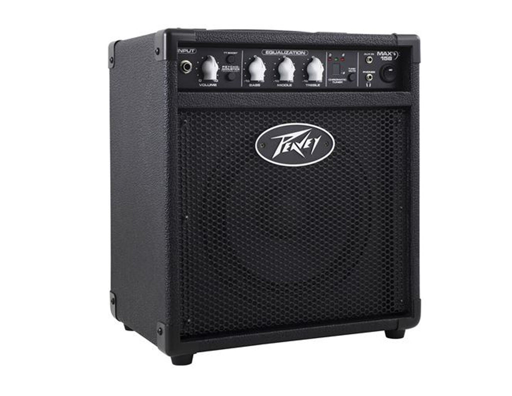 Peavey MAX 158 1x8" 20-watt Bass Combo Amp+ Free Mr Dj Instrument Cable+Phone Holder