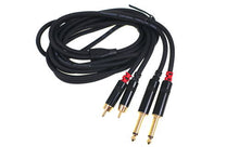 Charger l'image dans la galerie, Yorkville LP210PR Premium Dual RCA To 1/4in Cable - 10 ft