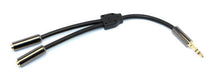 Load image into Gallery viewer, Yorkville LP225Y Platinum 1/8-inch TRS-M to 2x 1/8-inch TRS-F Breakout Adaptor