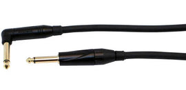 Yorkville PC-10S190 Right-Angle To Straight 1/4in Studio One Instrument Cable - 10 ft