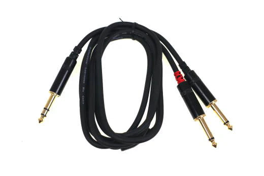 Yorkville LP206SPY Premium 1/4 TRS-M To 1/4-M Y-Cable - 6 ft