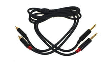 Load image into Gallery viewer, Yorkville LP206PR Premium Dual RCA To 1/4in Cable - 6 ft