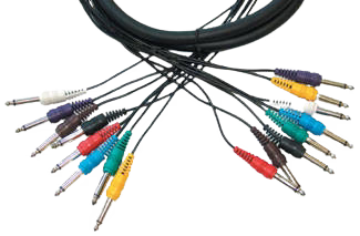 Yorkville A810SPY 4 Channel Insert Snake TRS to 2 x TRS - 10 Feet