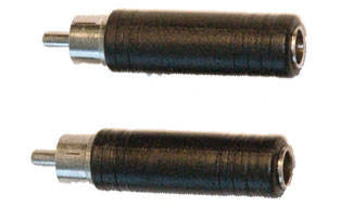 Yorkville AA2 RCA Male to 1/4 Female Adaptor