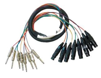 Yorkville PC-10STX8F 8 Channel TRS to XLR-F Fan Snake - 10 Feet