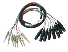 Charger l'image dans la galerie, Yorkville PC-10STX8F 8 Channel TRS to XLR-F Fan Snake - 10 Feet