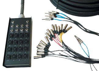 Yorkville SN-1624P 16 Channel x 2 RTN with 4 x 14G Speaker Cables - 100 Feet