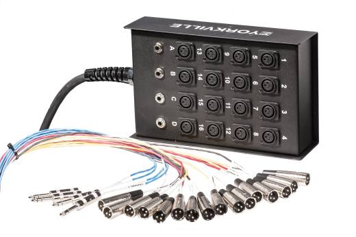 Yorkville SN-164PB Standard 16-Channel Snake w/XLR Sends & TRS Returns - 100 Feet