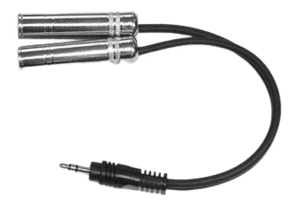 Yorkville AA24Y 1/8 TRS-M to 2x 1/4 TRS-F Y-Cable