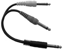 Charger l'image dans la galerie, Yorkville AA28Y 1/4 TRS-M to 2x 1/4-inch Mono-M Y-Cable