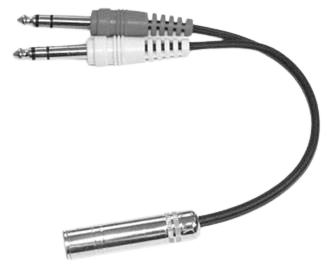 Yorkville AA33Y 1/4 TRS to 2x RCA-M Y-Cable