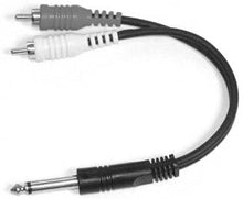 Charger l'image dans la galerie, Yorkville AA31Y 1/4 Mono-M to 2x RCA-M Y-Cable