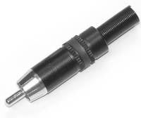 Charger l'image dans la galerie, Yorkville NYS373-0 Neutrik Gold Tip RCA Plug - Black Jacket