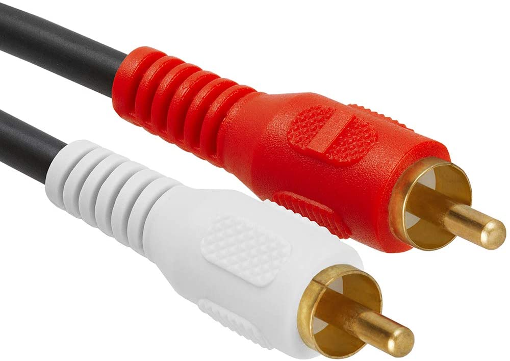 Absolute 6 Feet Y Cable Splitter 1-Mini Plug, 2-RCA Plugs