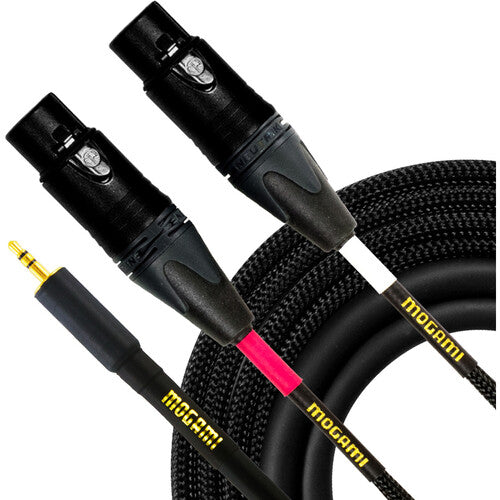 Mogami GOLD 3.5 2 XLRF 03 TRS Male to Dual XLR Female Y-Cable - 3 foot