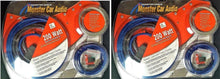 Load image into Gallery viewer, 2 Monster Car Audio BL200 Car Amplifier Power Hookup Kit 8 Gauge 200 Watt