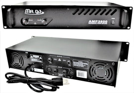MR DJ AMP3800 3800W 2-channel 360 watts RMS bridgeable dynamic series PA DJ power amplifier