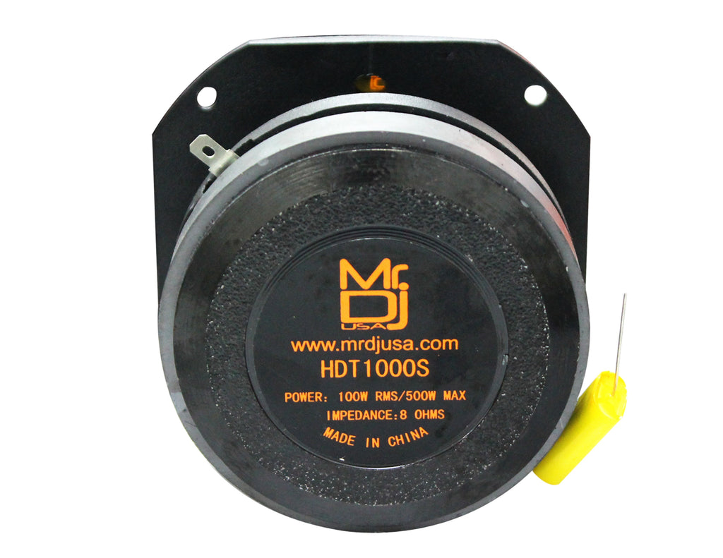 MR DJ HDT1000S 4-Inch Titanium Horn Bullet High Compression Tweeter