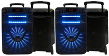 Load image into Gallery viewer, 2 MR DJ ACE 15" Portable Speaker with Bluetooth/Rechargeable Battery