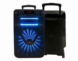 Pair of Mr Dj ART 12" Bluetooth Portable Speaker with Bluetooth/Rechargeable Battery and App Control