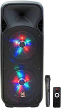 Charger l&#39;image dans la galerie, MR DJ LETS-PARTY Dual 12&quot; Battery Powered Bluetooth Speaker Microphone Party Speaker