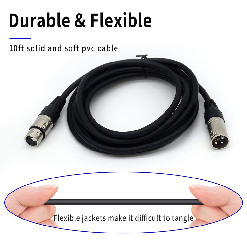 MR DJ CDMX25-5 25' DMX 3-Pin XLR Male to Female Pro Stage DJ Lighting DMX Cable