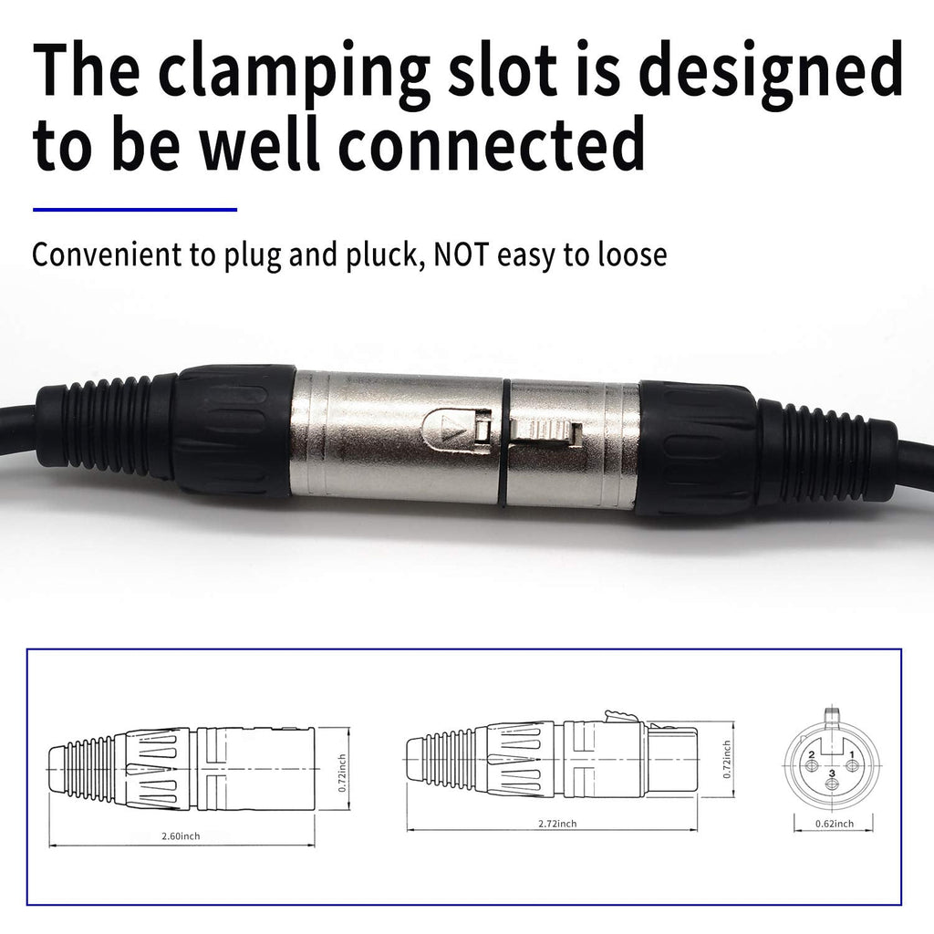 MR DJ CDMX25-5 25' DMX 3-Pin XLR Male to Female Pro Stage DJ Lighting DMX Cable