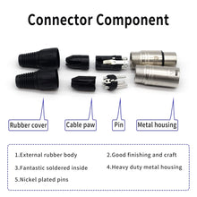 Load image into Gallery viewer, MR DJ CDMX25-3 25&#39; DMX 3-Pin XLR Male to Female Pro Stage DJ Lighting DMX Cable