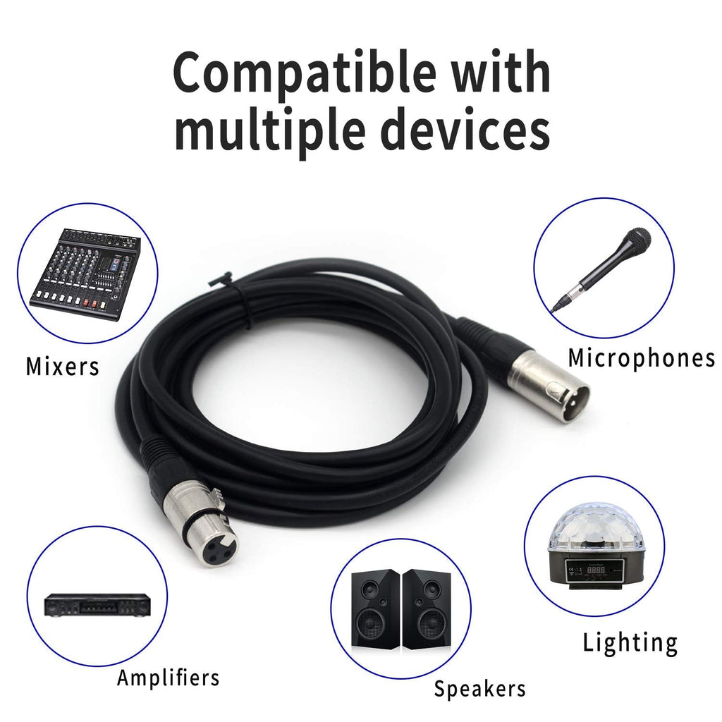 MR DJ CDMX25-5 25' DMX 3-Pin XLR Male to Female Pro Stage DJ Lighting DMX Cable