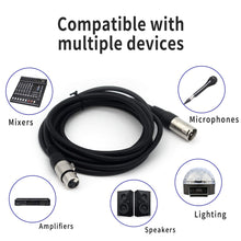 Charger l&#39;image dans la galerie, MR DJ CDMX25-5 25&#39; DMX 3-Pin XLR Male to Female Pro Stage DJ Lighting DMX Cable