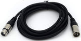 MR DJ CDMX25-3 25' DMX 3-Pin XLR Male to Female Pro Stage DJ Lighting DMX Cable