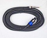Mr. Dj CQSM12 12-Feet 1/4-Inch Male to Speakon Male Connector Professional Speaker Cable