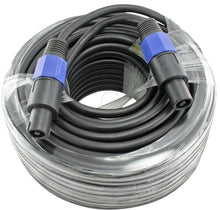 Charger l&#39;image dans la galerie, MR DJ 100 Foot Speakon to Speakon Male Pro PA/DJ Speaker Cable 2 Conductor