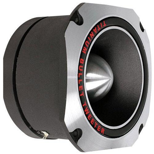 One 7"X7" diameter, 3'' diaphragm 1000W Die-Cast Aluminum Titanium Super Tweeter