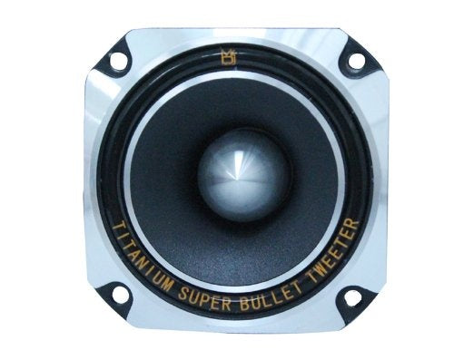 Mr. Dj HDT700S 3.5-Inch Titanium Bullet High Compression Tweeter for Car, Van, ATV, UTV, Marine, Boat, Motorcycle, Motorsports, and Competition