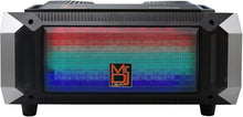Load image into Gallery viewer, Mr. Dj Matrix Black Bluetooth Speaker&lt;br/&gt;Wireless Bluetooth Speaker Karaoke Machine with Sound Activated Lights, FM Radio, USB/Micro SD Card, &amp; LED Party Light Perfect for Party