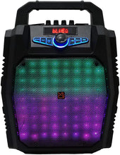 Load image into Gallery viewer, MR DJ PARTY ROCK 8" PORTABLE SPEAKER w/ BLUETOOTH RECHARGEABLE BATTERY LED LIGHT