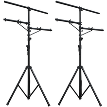 Load image into Gallery viewer, 2 MR DJ Pro DJ Lighting Heavy Duty Multi Arm Tripod &amp; T-Bar Light Tripod Stand