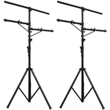 2 MR DJ Pro DJ Lighting Heavy Duty Multi Arm Tripod & T-Bar Light Tripod Stand