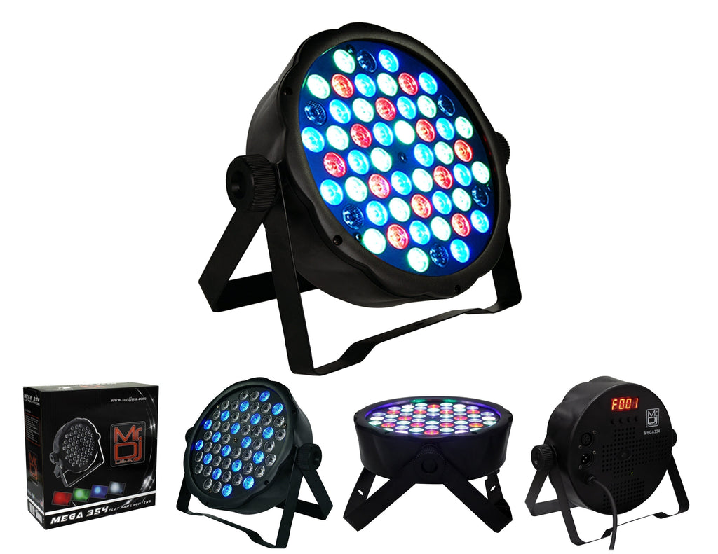 5 MR DJ MEGA354 Slim Disco DJ Party Club Stage Show Lighting Flat Par Wash Lighting