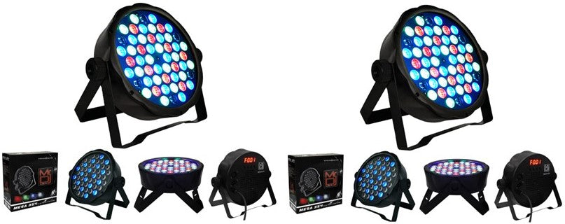 2 MR DJ MEGA354 Slim Disco DJ Party Club Stage Show Lighting Flat Par Wash Lighting