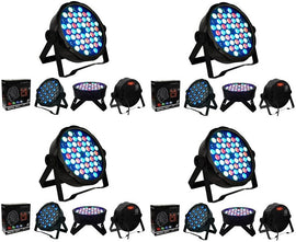 MR DJ LS100 Stand & 4 MEGA354 Slim Disco DJ Party Club Stage Show Lighting Flat Par Wash Lighting