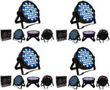 4 MR DJ MEGA354 Slim Disco DJ Party Club Stage Show Lighting Flat Par Wash Lighting