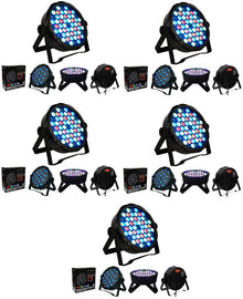 5 Slim Disco DJ Party Club Stage Show Lighting Flat Par Wash Lighting