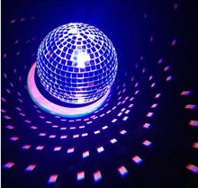 Load image into Gallery viewer, MR DJ MB12 12" mirror ball covered in 1/4-inch mirrored glass + Motor