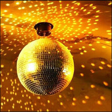 Load image into Gallery viewer, MR DJ MB12 12" mirror ball covered in 1/4-inch mirrored glass + Motor